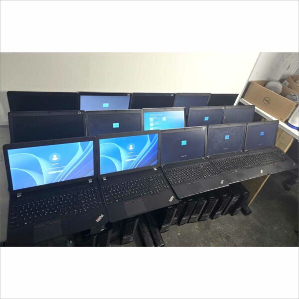 lot of 140x Lenovo laptops E550, E440, E530c, X140e, X120e, T430, T440, E531 8/4GB RAM 500/128GB HDD windows 11