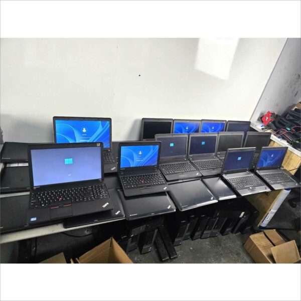 lot of 140x Lenovo laptops E550, E440, E530c, X140e, X120e, T430, T440, E531 8/4GB RAM 500/128GB HDD windows 11