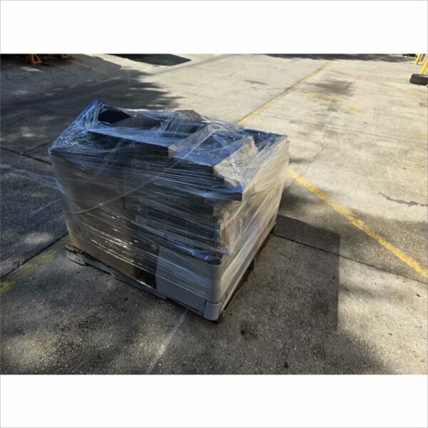 lot 2x pallet of obsolete computing equipment around 40x laptop, monitors, printers, POS