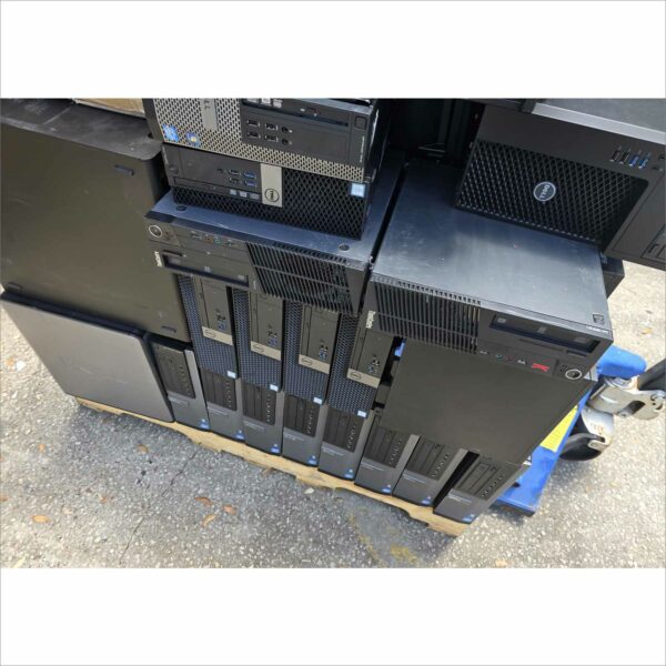 Pallet of Dell / lenovo / hp Desktop SFF DT Towers and AIO