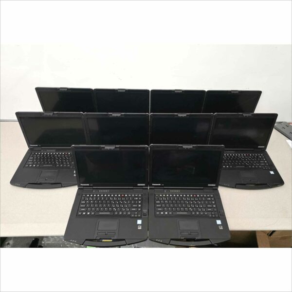 lot of 10x Panasonic Toughbook CF-54 MK3 i5-7300U 8GB 256GB SSD Webcam FHD Win11 TouchScreen - G1