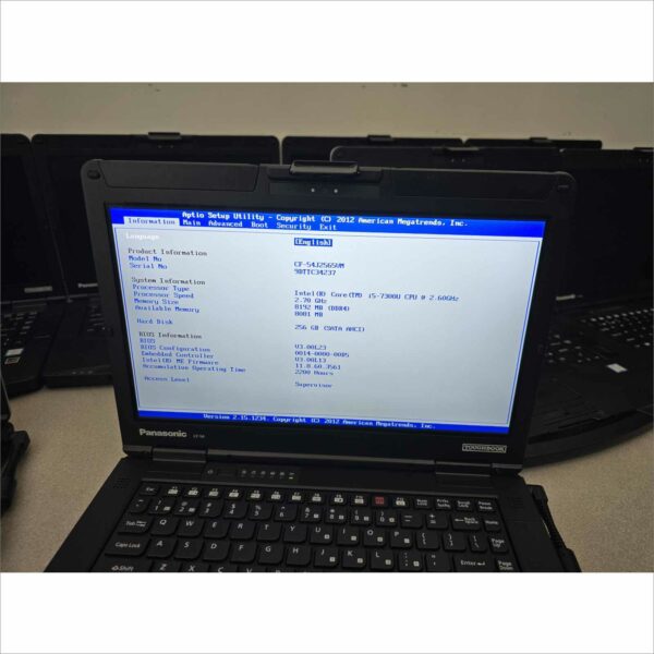 lot of 10x Panasonic Toughbook CF-54 MK3 i5-7300U 8GB 256GB SSD Webcam FHD Win11 TouchScreen - G1