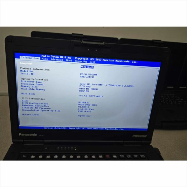 lot of 10x Panasonic Toughbook CF-54 MK3 i5-7300U 8GB 256GB SSD Webcam FHD Win11 TouchScreen - G1