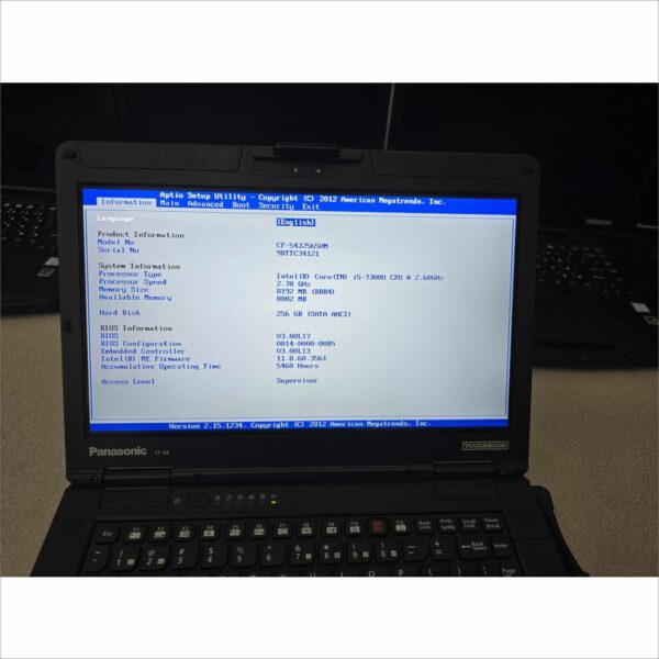 lot of 10x Panasonic Toughbook CF-54 MK3 i5-7300U 8GB 256GB SSD Webcam FHD Win11 TouchScreen - G1
