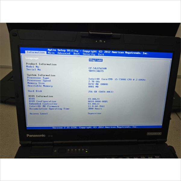 lot of 10x Panasonic Toughbook CF-54 MK3 i5-7300U 8GB 256GB SSD Webcam FHD Win11 TouchScreen - G1