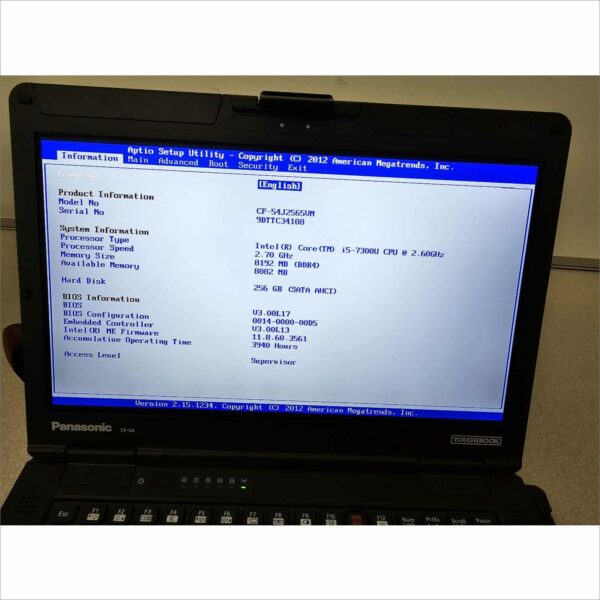 lot of 10x Panasonic Toughbook CF-54 MK3 i5-7300U 8GB 256GB SSD Webcam FHD Win11 TouchScreen - G1