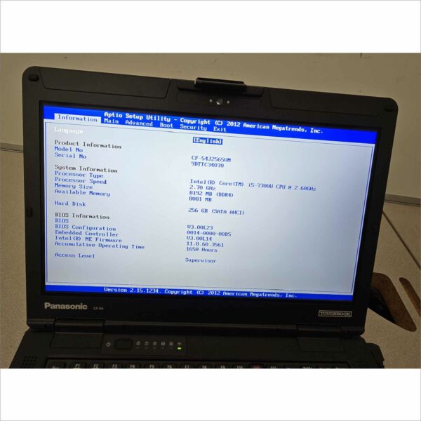 lot of 10x Panasonic Toughbook CF-54 MK3 i5-7300U 8GB 256GB SSD Webcam FHD Win11 TouchScreen - G1