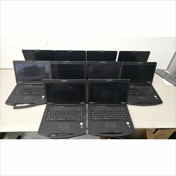 lot of 10x Panasonic Toughbook CF-54 MK3 i5-7300U 8GB 256GB SSD Webcam FHD Win11 TouchScreen - G2