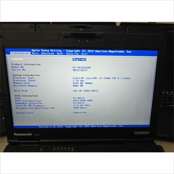 lot of 10x Panasonic Toughbook CF-54 MK3 i5-7300U 8GB 256GB SSD Webcam FHD Win11 TouchScreen - G2