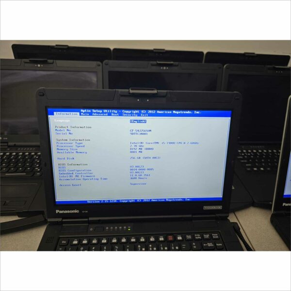 lot of 10x Panasonic Toughbook CF-54 MK3 i5-7300U 8GB 256GB SSD Webcam FHD Win11 TouchScreen - G2