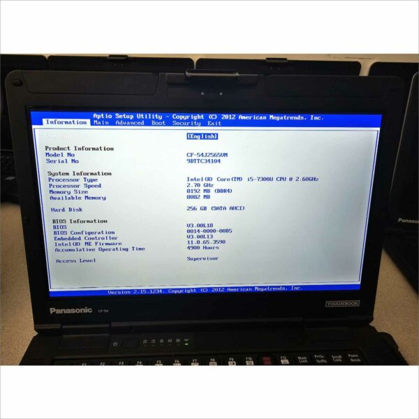 lot of 10x Panasonic Toughbook CF-54 MK3 i5-7300U 8GB 256GB SSD Webcam FHD Win11 TouchScreen - G2