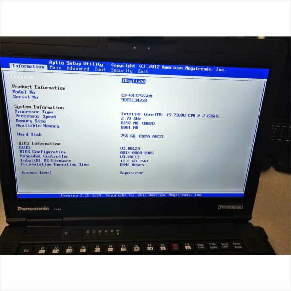 lot of 10x Panasonic Toughbook CF-54 MK3 i5-7300U 8GB 256GB SSD Webcam FHD Win11 TouchScreen - G2