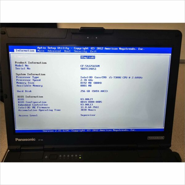 lot of 10x Panasonic Toughbook CF-54 MK3 i5-7300U 8GB 256GB SSD Webcam FHD Win11 TouchScreen - G2