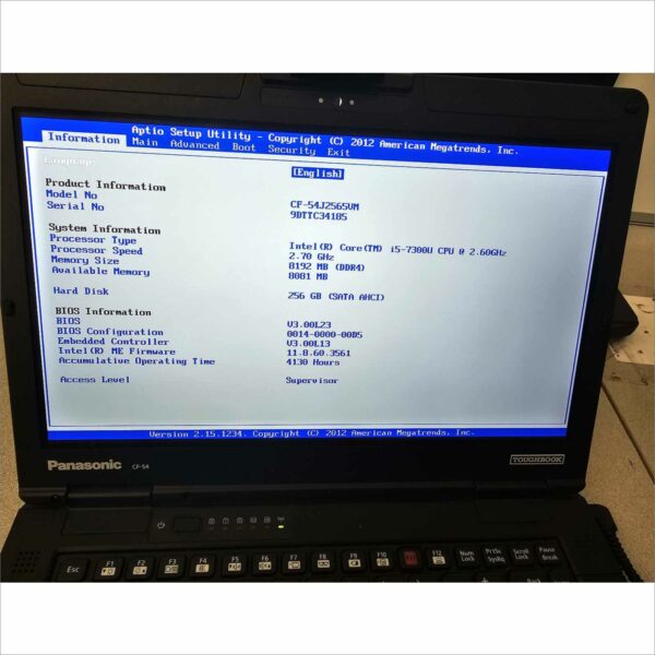 lot of 10x Panasonic Toughbook CF-54 MK3 i5-7300U 8GB 256GB SSD Webcam FHD Win11 TouchScreen - G2