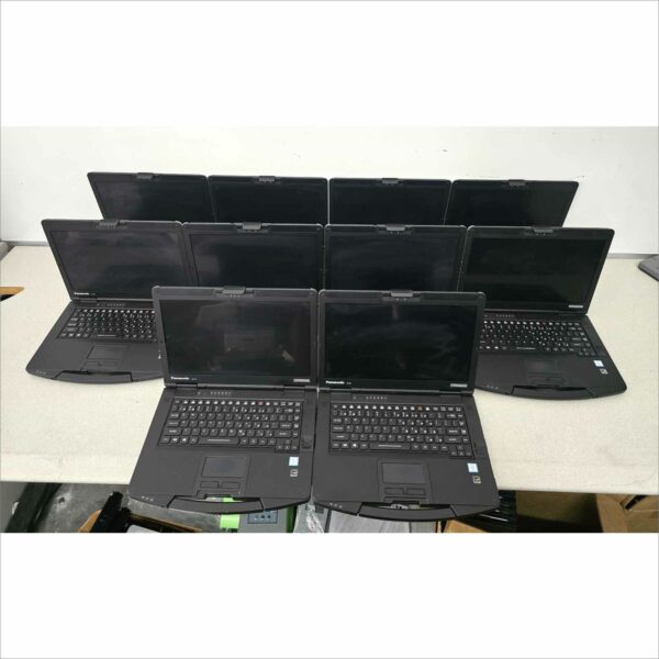 lot of 10x Panasonic Toughbook CF-54 MK3 i5-7300U 8GB 256GB SSD Webcam FHD Win11 TouchScreen - G3