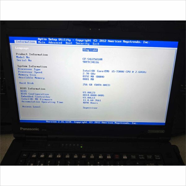 lot of 10x Panasonic Toughbook CF-54 MK3 i5-7300U 8GB 256GB SSD Webcam FHD Win11 TouchScreen - G3