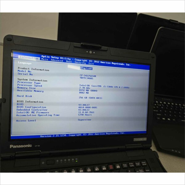 lot of 10x Panasonic Toughbook CF-54 MK3 i5-7300U 8GB 256GB SSD Webcam FHD Win11 TouchScreen - G3