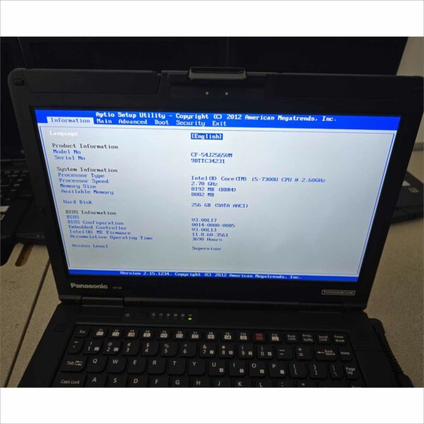lot of 10x Panasonic Toughbook CF-54 MK3 i5-7300U 8GB 256GB SSD Webcam FHD Win11 TouchScreen - G3