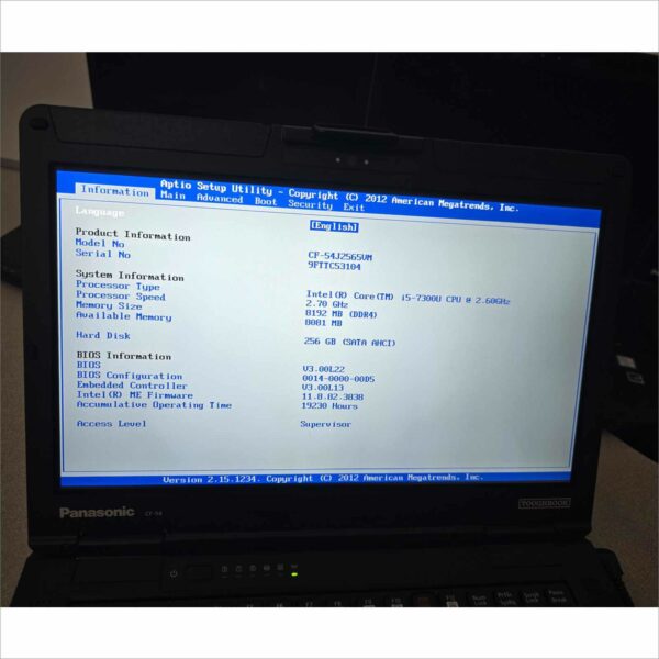 lot of 10x Panasonic Toughbook CF-54 MK3 i5-7300U 8GB 256GB SSD Webcam FHD Win11 TouchScreen - G3