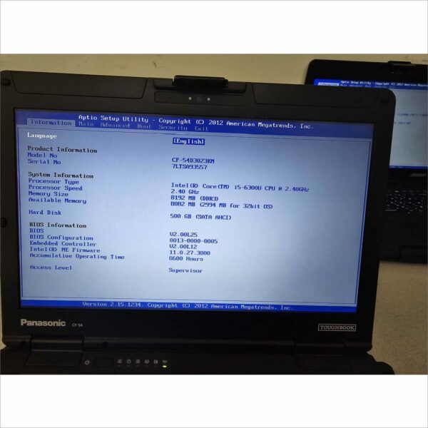 lot of 11x Panasonic Toughbook CF-54 I5-6300U 8GB 512GB Webcam HD Win11 - G4