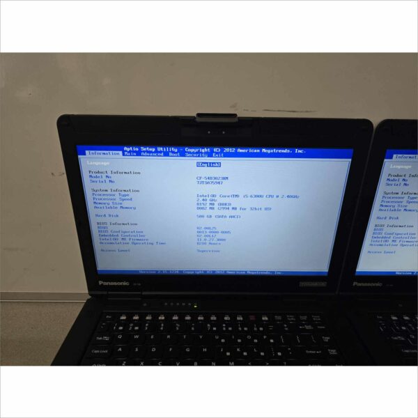 lot of 11x Panasonic Toughbook CF-54 I5-6300U 8GB 512GB Webcam HD Win11 - G4
