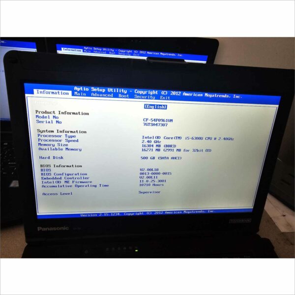 lot of 11x Panasonic Toughbook CF-54 I5-6300U 8GB 512GB Webcam HD Win11 - G4