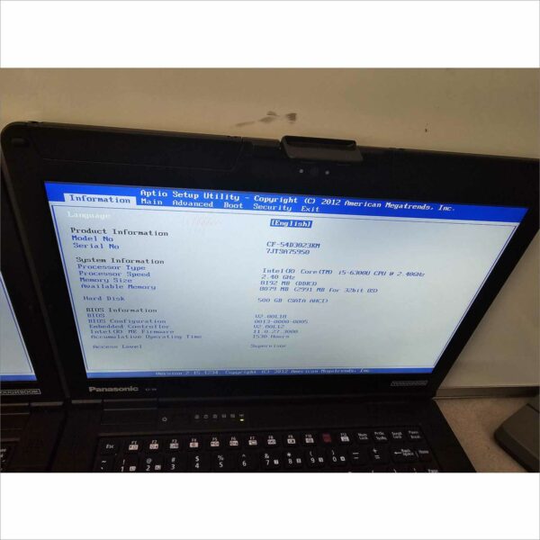 lot of 11x Panasonic Toughbook CF-54 I5-6300U 8GB 512GB Webcam HD Win11 - G4