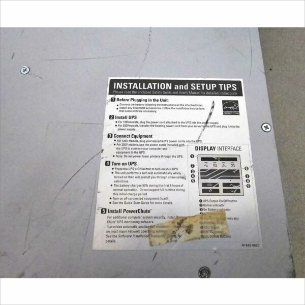 APC SMART SMT1000RM2UC UPS 1000 VA LCD RM 2U 120 V with SmartConnect