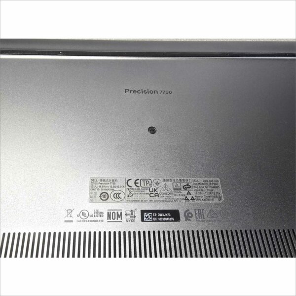 Dell Precision 7750 i9 10th gen 24GB RAM 256GB SSD Nvidia Quadro RTX3000 SN#DW3JN73