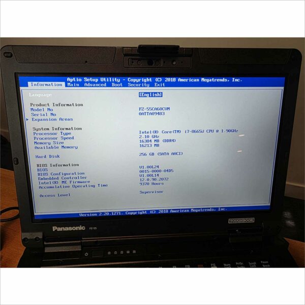 Panasonic Toughbook FZ-55 Core i7 FHD Touch 16GB 256GB LTE GPS Win11 #1DTTA31860