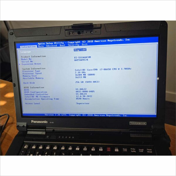 Panasonic Toughbook FZ-55 Core i7 FHD Touch 16GB 256GB LTE GPS Win11 #0ATTA09574