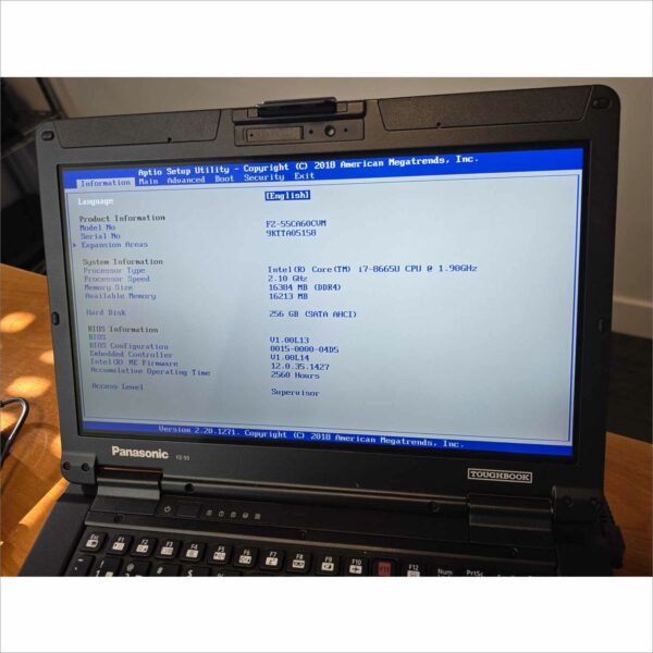 Panasonic Toughbook FZ-55 Core i7 FHD Touch 16GB 256GB LTE GPS Win11 #9KTTA05158