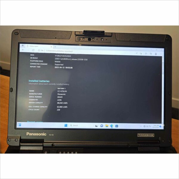 Panasonic Toughbook FZ-55 Core i7 FHD Touch 16GB 256GB LTE GPS Win11 #0ATTA09654
