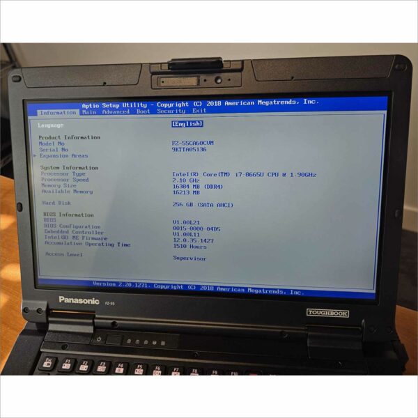 Panasonic Toughbook FZ-55 Core i7 FHD Touch 16GB 256GB LTE GPS Win11 #9KTTA05136
