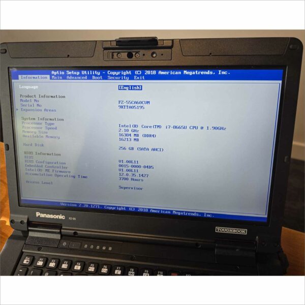 Panasonic Toughbook FZ-55 Core i7 FHD Touch 16GB 256GB LTE GPS Win11 #9KTTA05195