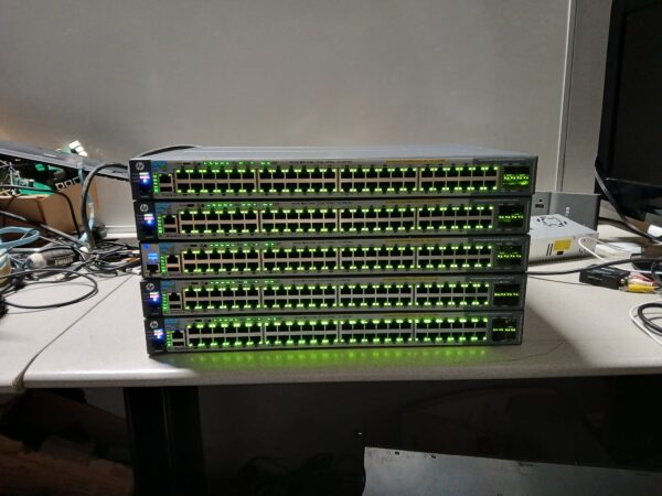 Huge Lot – 209+ Tested & Working Enterprise Network Devices – HP, Cisco, Netgear, AeroHive & More