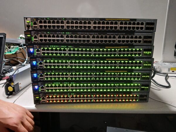 Huge Lot – 209+ Tested & Working Enterprise Network Devices – HP, Cisco, Netgear, AeroHive & More