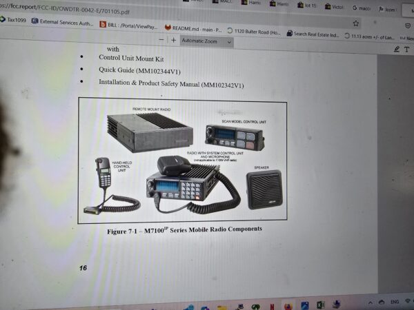 Lot of Harris / MACOM Radios with Microphones – AS-IS