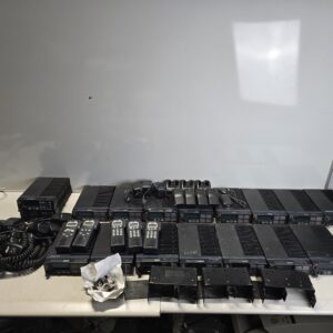 Lot of Harris / MACOM Radios with Microphones – AS-IS