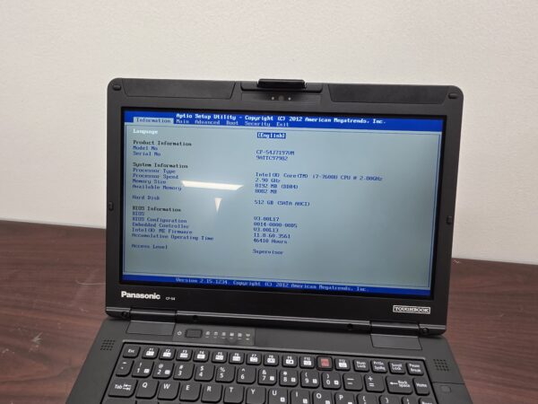 Panasonic Toughbook CF-54 Core i7 FHD 8GB 500GB LTE GPS Win11 #9ATTC97982