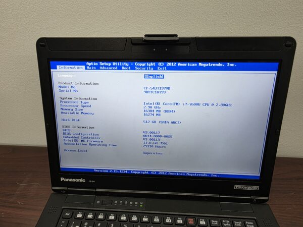 Panasonic Toughbook CF-54 Core i7 FHD Touch 8GB 500GB LTE GPS Win11 #9BTTC10799