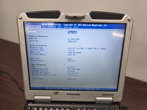 Panasonic Toughbook CF-31 – i7 7th Gen | 16GB RAM | 512GB SSD | Win 11 Pro | Rugged & Ready
