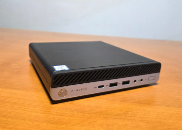 HP ProDesk 600 / 800 G5 Desktop Mini | Intel i7-9700T 2.00GHz | 4GB RAM | 256GB SSD NVMe | Wi-Fi | Bluetooth | Windows 11 Pro