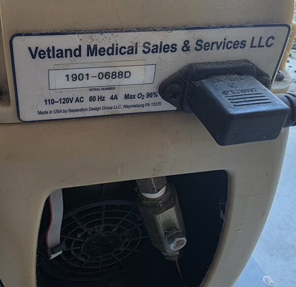 Lot of 2x Vetland E2 Veterinary Anesthesia Systems – Power On Tested – AS-IS