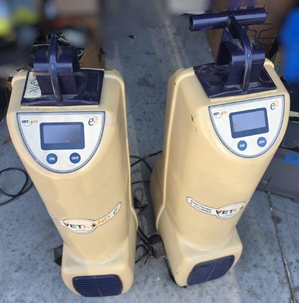 Lot of 2x Vetland E2 Veterinary Anesthesia Systems – Power On Tested – AS-IS