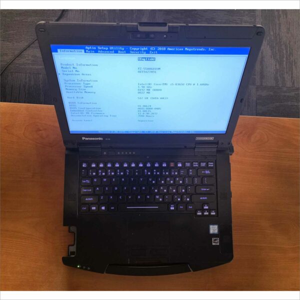 Panasonic Toughbook FZ-55 Core i5 HD 8GB 512GB LTE GPS Win11 #0ETTA27491