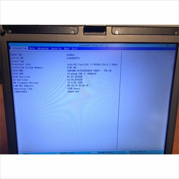 lot of 10x Getac B300 G7 i7 8th Gen Win 11 Support, TPM, 8GB, 256GB, BT, Cell