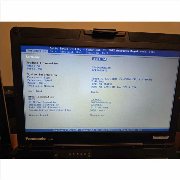 lot of 10x Panasonic CF-54 Toughbook 14" Semi-rugged Laptop i5 6th With Serial Port #3