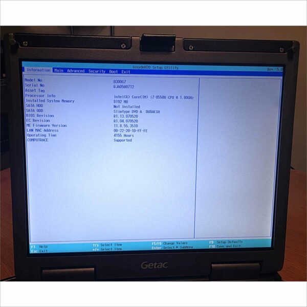 lot of 10x Getac B300 G7 i7 8th Gen Win 11 Support, TPM, 8GB, 256GB, BT, Cell