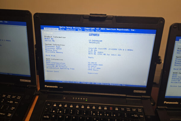 Panasonic CF-54 Toughbook 14" Semi-rugged Laptop i5 6th With Serial Port & Optical Drive